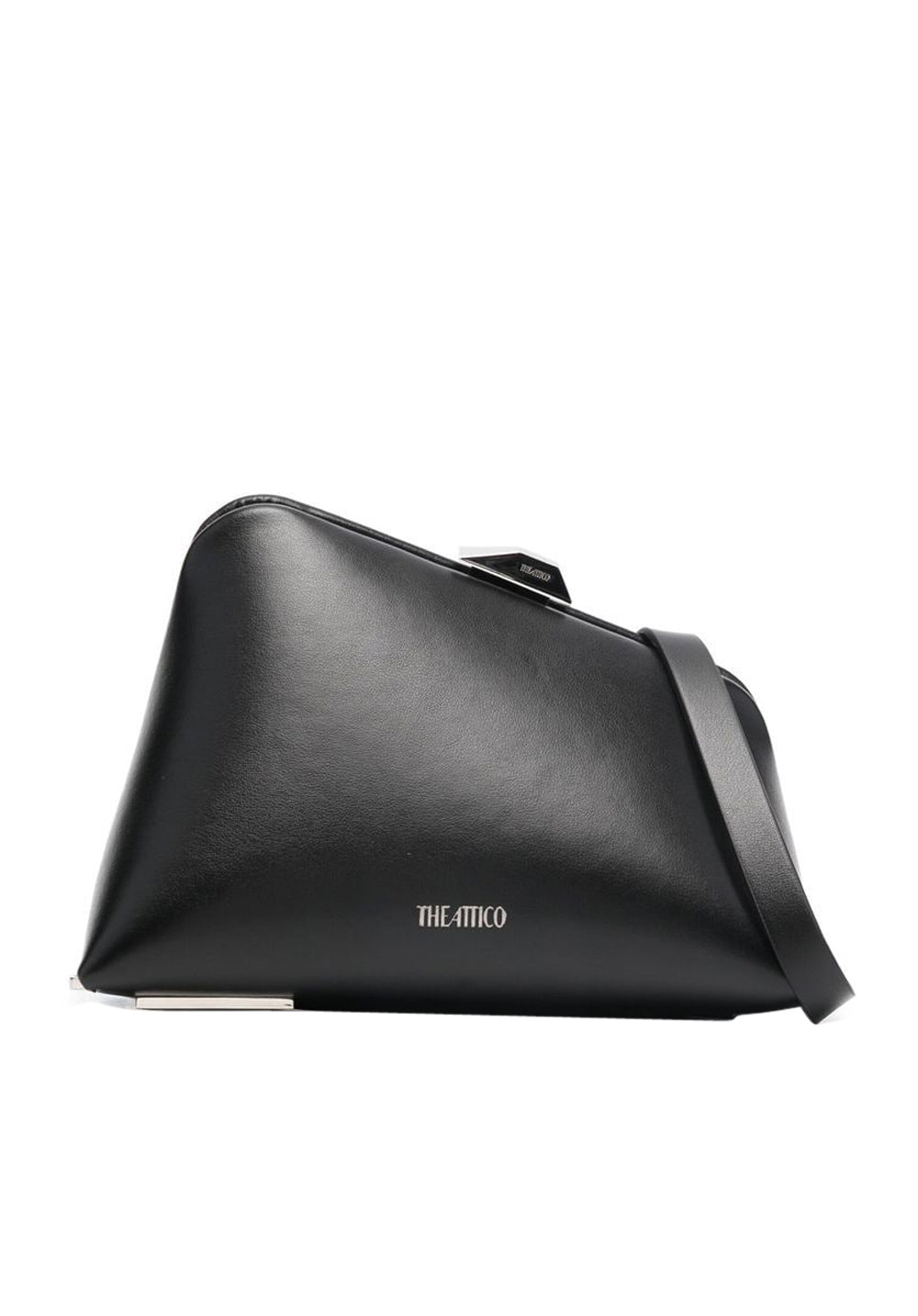 The Attico Midnight leather clutch bag