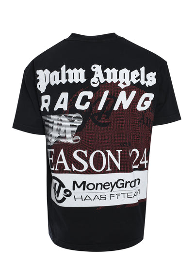 Palm Angels x Haas racing-print cotton T-shirt