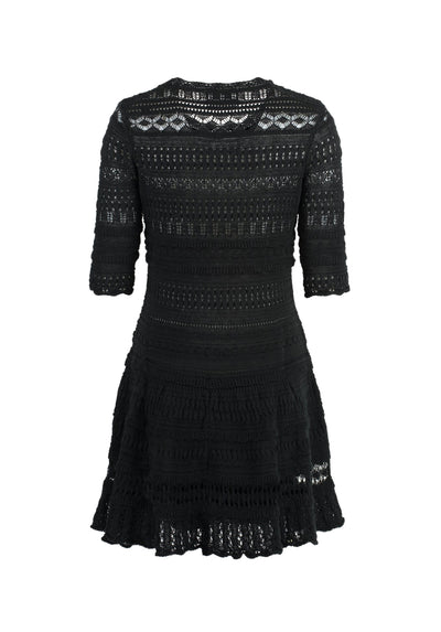 knitted cotton mini dress