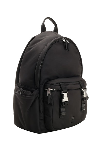 AMI Paris Ami de Coeur zip-up backpack