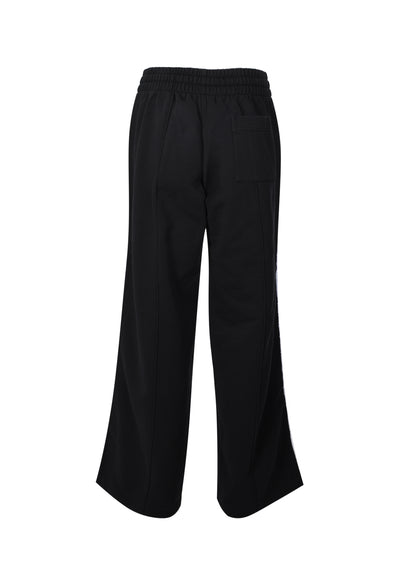 SATIN PANELLED EMBROIDERED SWEATPANTS