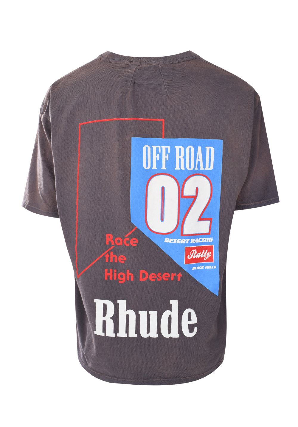 RHUDE   Gray 'off Road' T-shirt In Brown