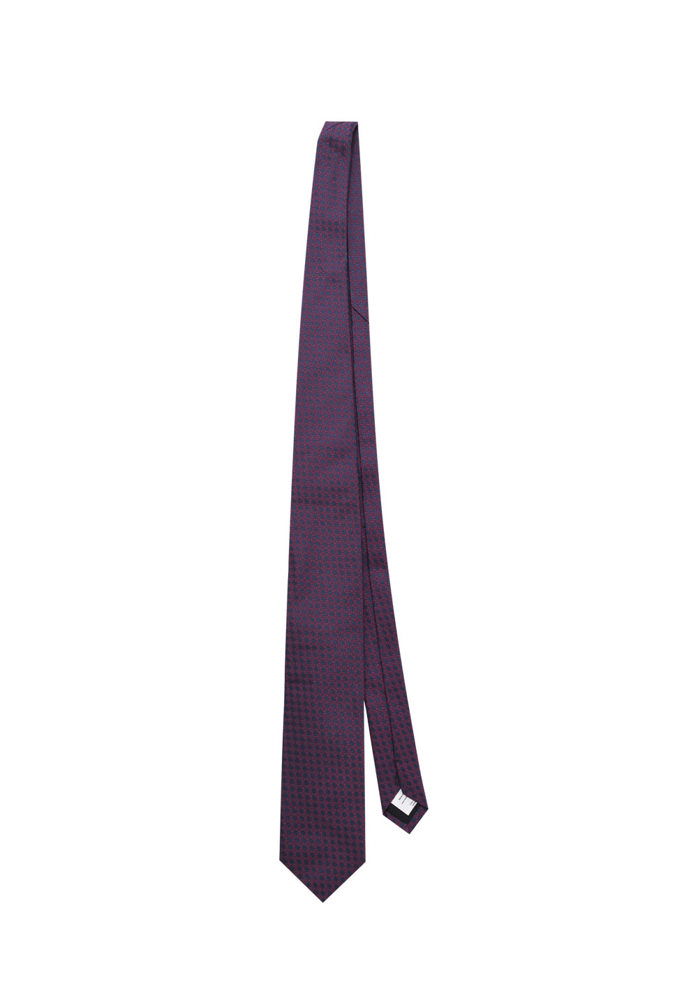Lardini geometric patterned-jacquard silk tie