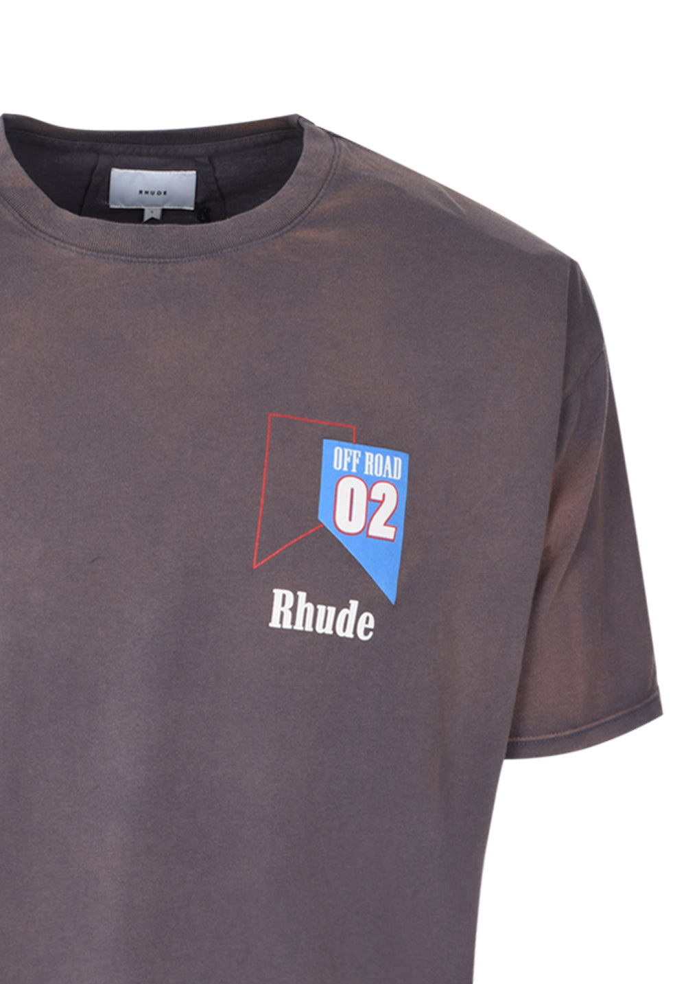 RHUDE   Gray 'off Road' T-shirt In Brown