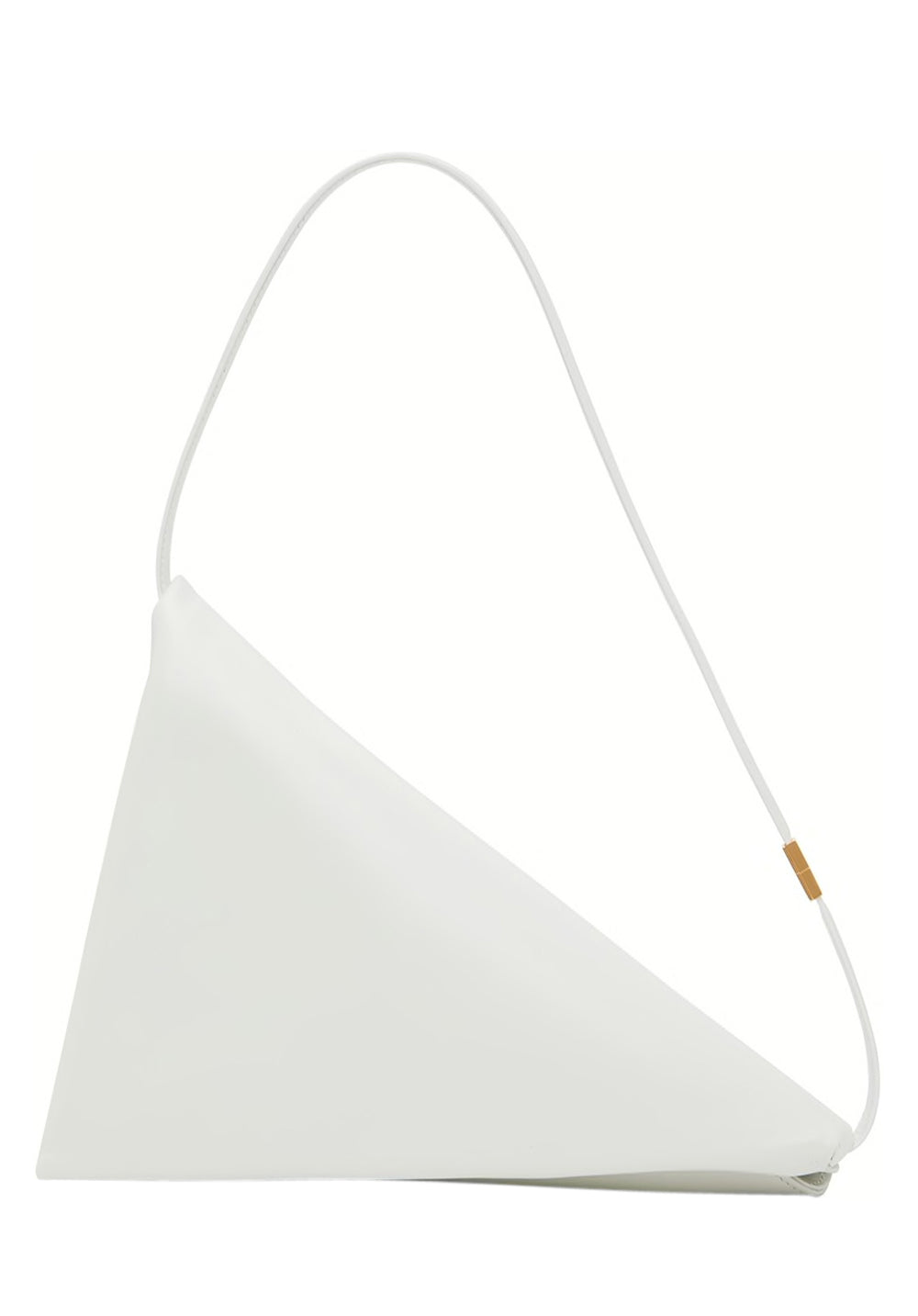 MARNI White Prisma Leather Shoulder Bag