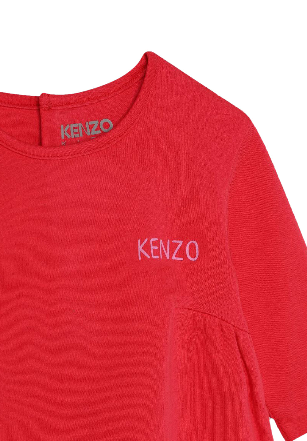 Kenzo Kids graphic-print crew-neck dress