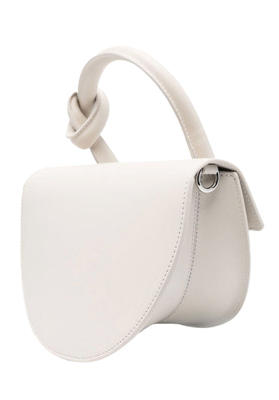 YUZEFI Women's Pretzel Crossbody Bag - Off-White