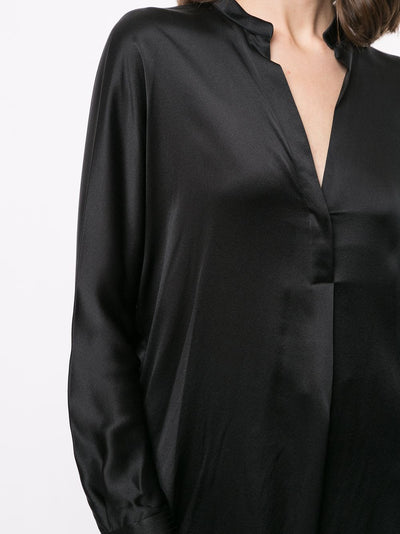 Silk v-neck blouse