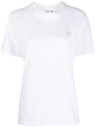 glitter-logo cotton T-shirt