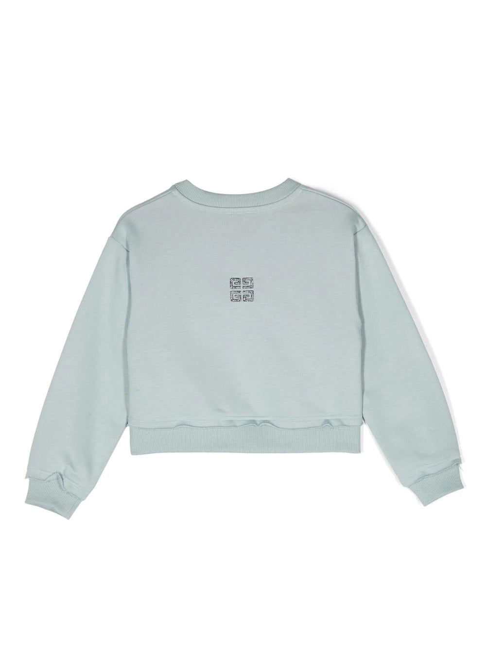 logo-embroidered cropped sweatshirt