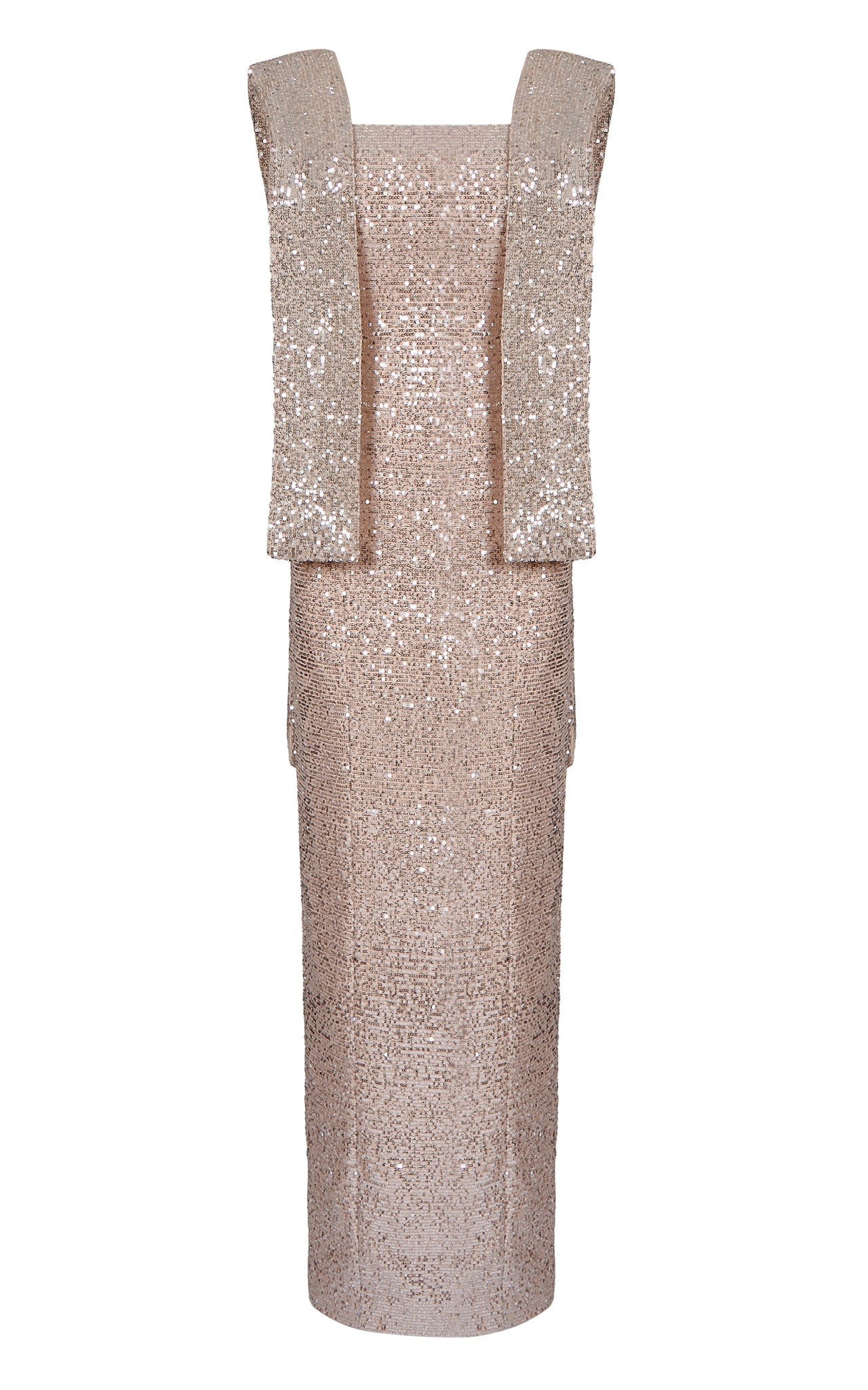 Sleeveless Sequin Gown