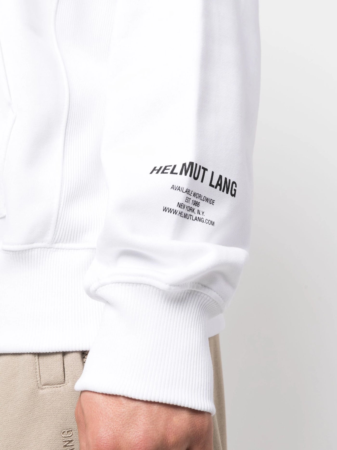 Helmut Lang photograph-print cotton hoodie