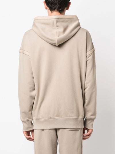 Helmut Lang logo-embroidered cotton hoodie