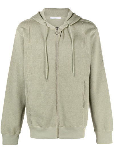 Helmut Lang zip-up drawstring hoodie