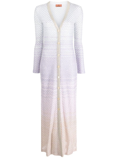 MISSONI Sequin-embellished mesh maxi cardigan
