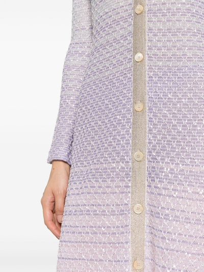 MISSONI Sequin-embellished mesh maxi cardigan