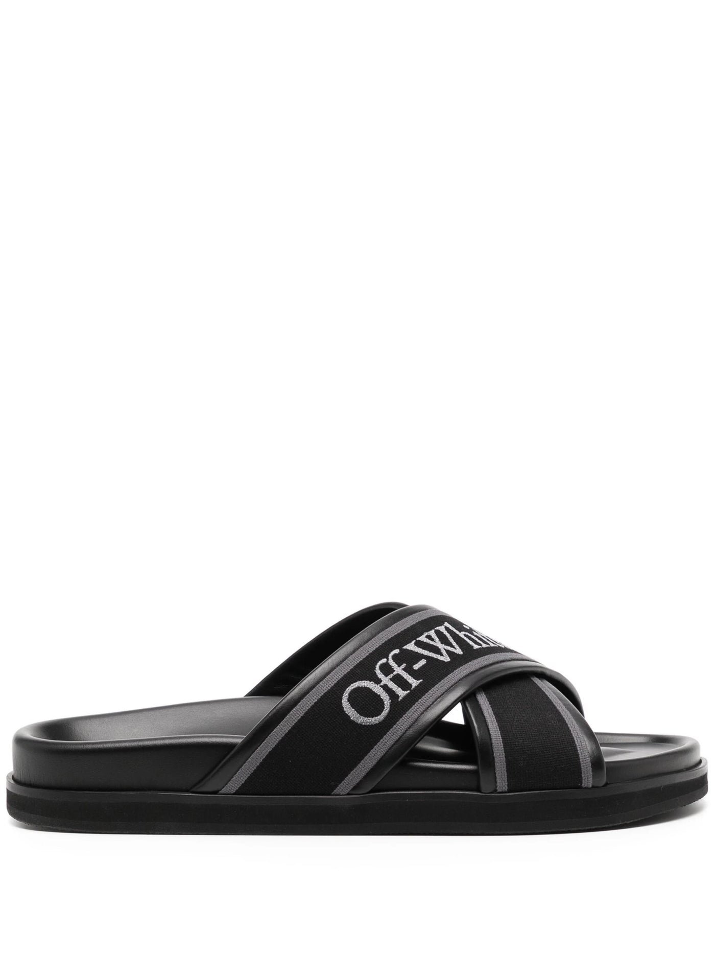 Off-White Cloud logo-embroidered slides