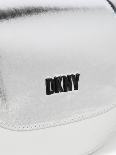 Dkny Kids logo-plaque faux-leather shoulder bag