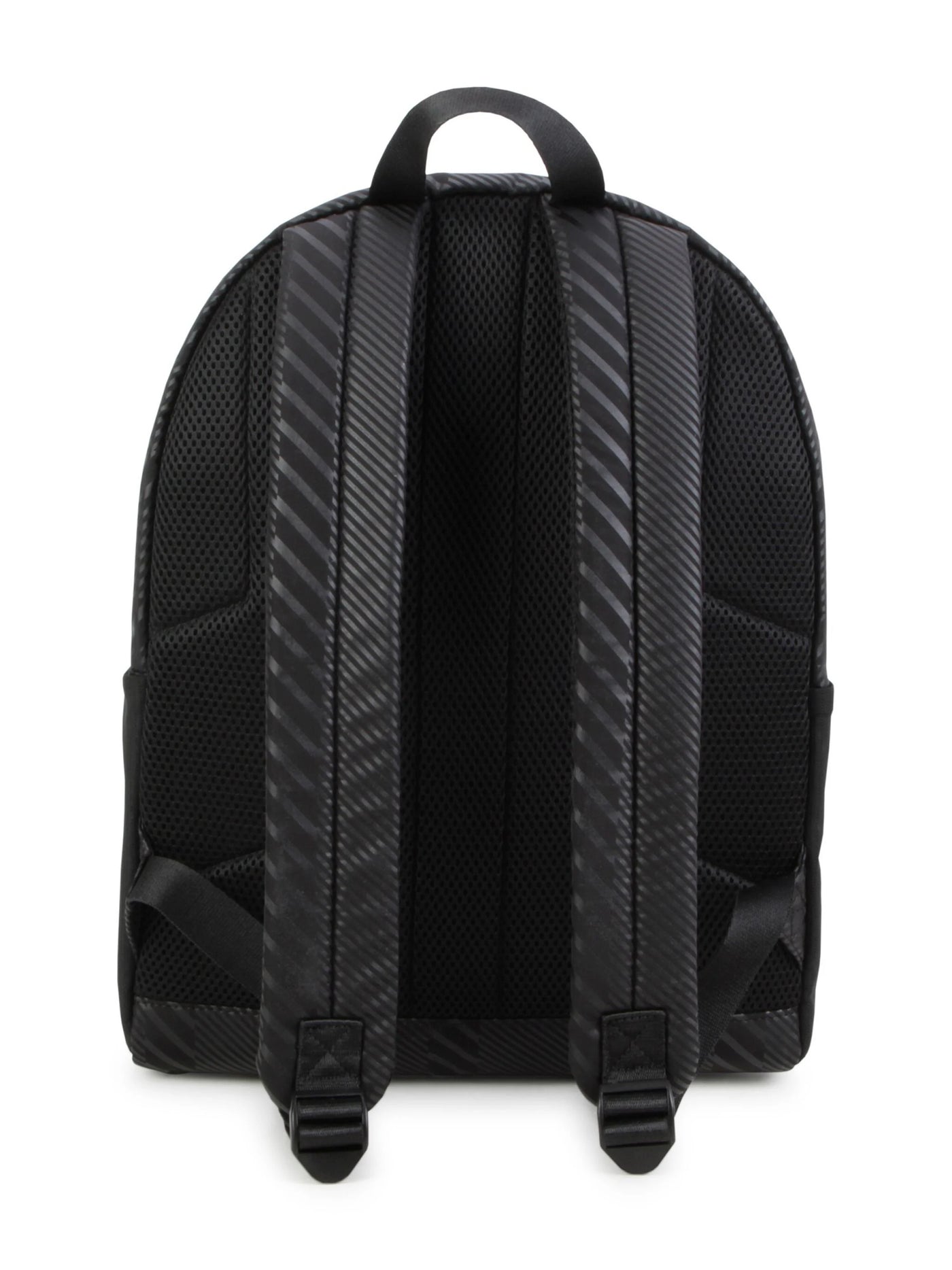 BOSS Kidswear logo-appliqué striped backpack