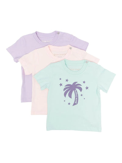 logo-print cotton T-shirts (pack of three)