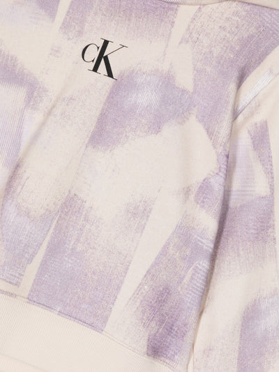 Calvin Klein Kids brush stroke-print hoodie