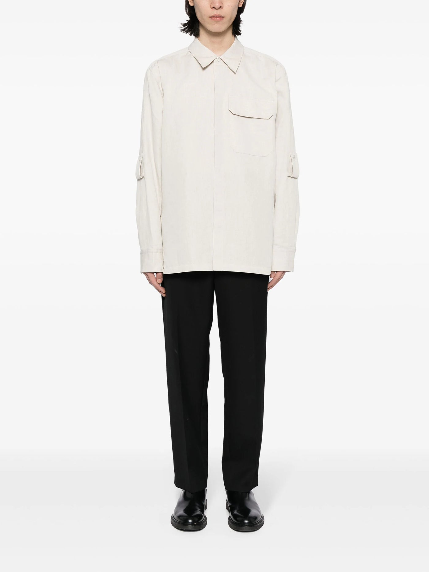 Helmut Lang cotton-linen twill shirt