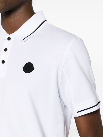 logo-patch cotton polo shirt