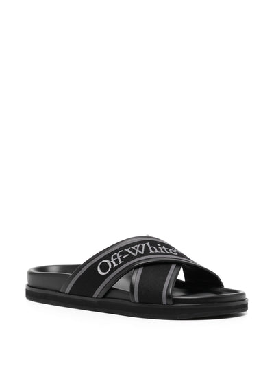 Off-White Cloud logo-embroidered slides