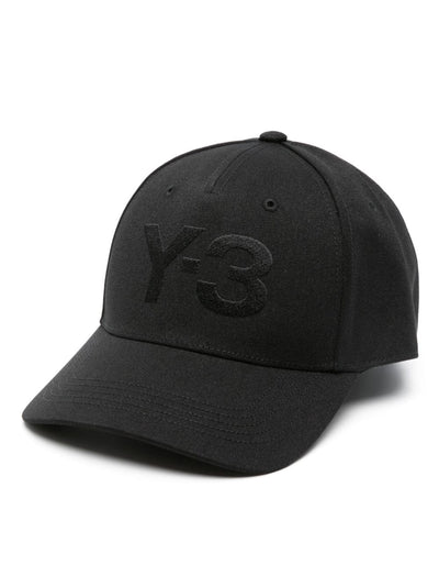 flocked-logo baseball cap
