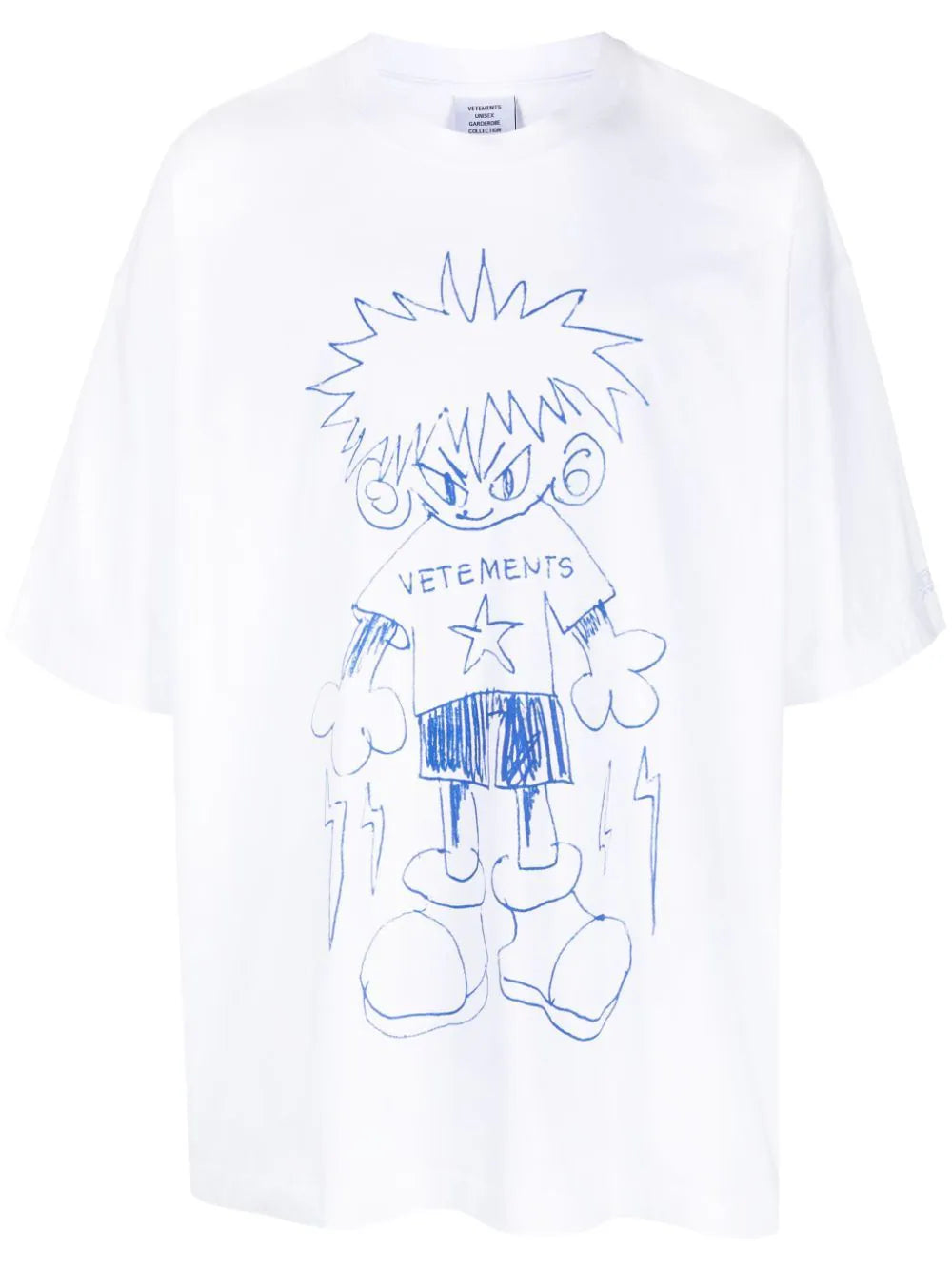 doodle-print T-shirt