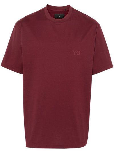 logo-rubberised cotton T-shirt