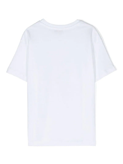 dog-print cotton T-shirt
