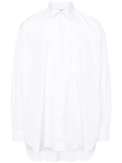 logo-tag cotton shirt