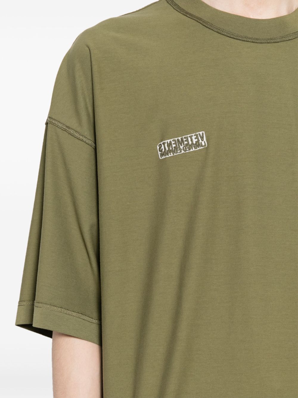 Inside-Out logo-embroidered T-shirt