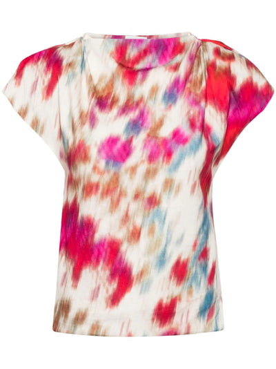 Abstract-print T-shirt