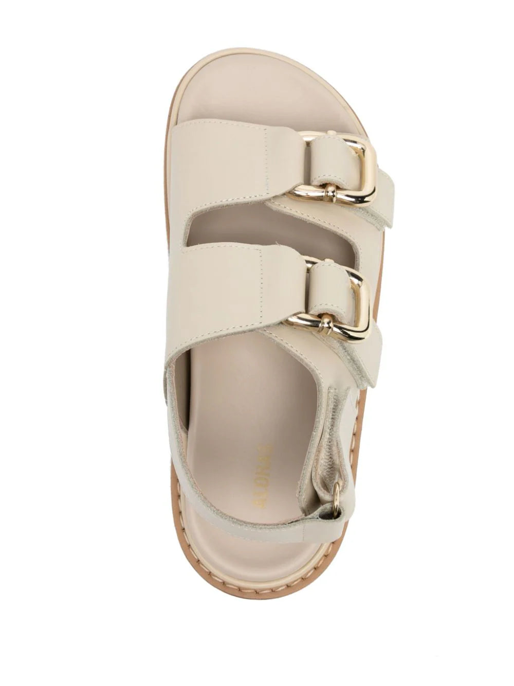 Harper Cream Leather Sandals