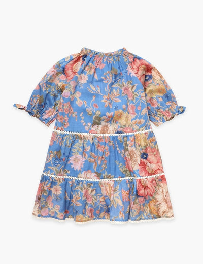 August Puff Sleeve Mini Dress فستان 