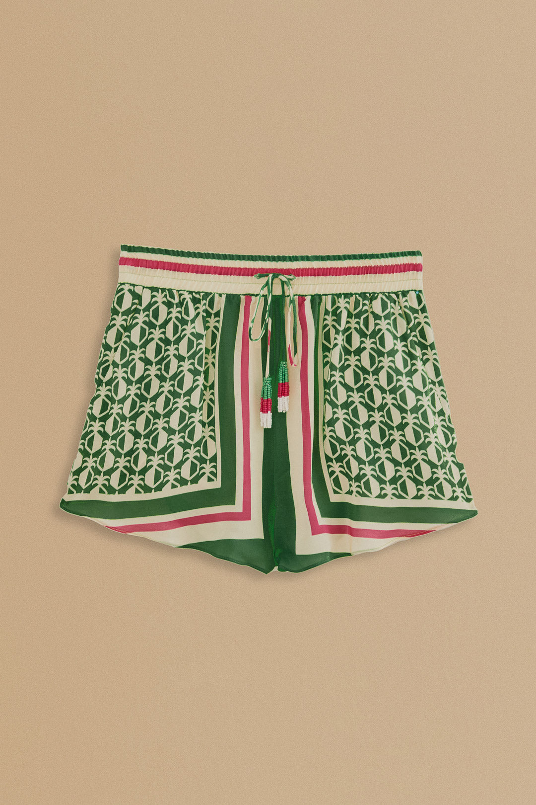 PINEAPPLE SCARF GREEN SHORTS