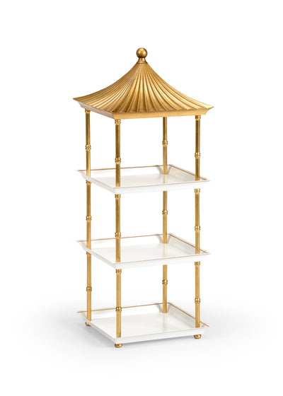 Pagoda Shelf - Gold