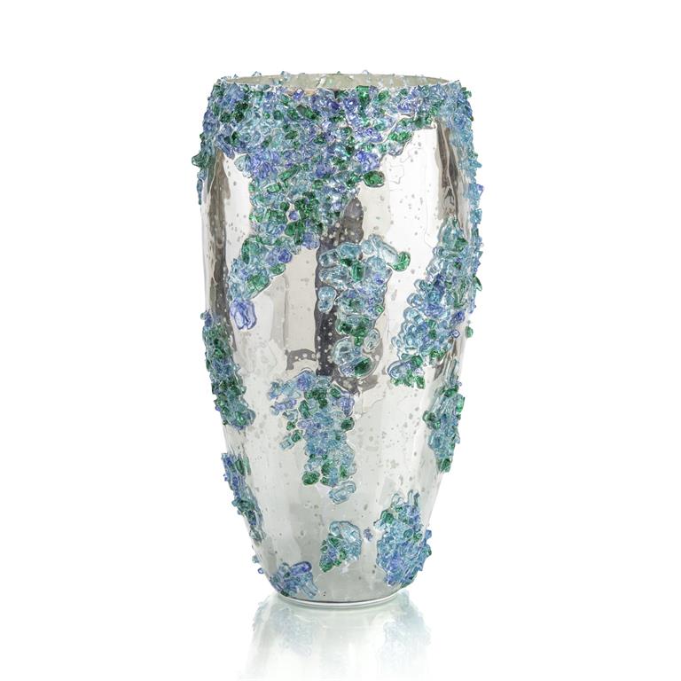 Sea Glass Mirror Vase I