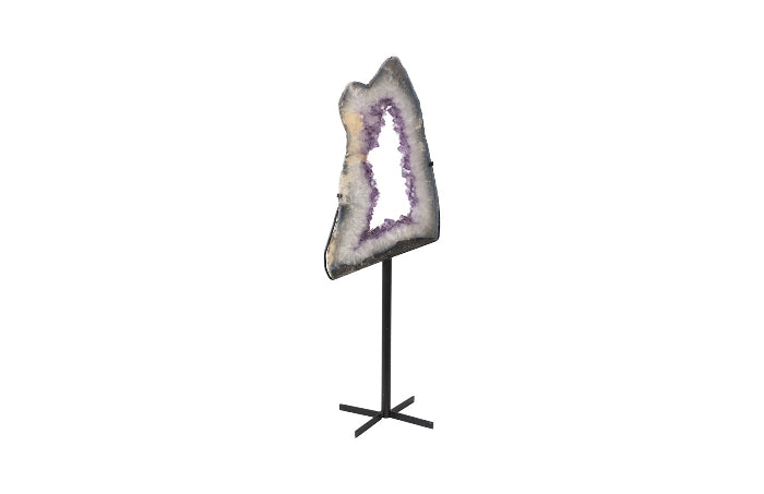 Amethyst Ring Sculpture on Stand MD