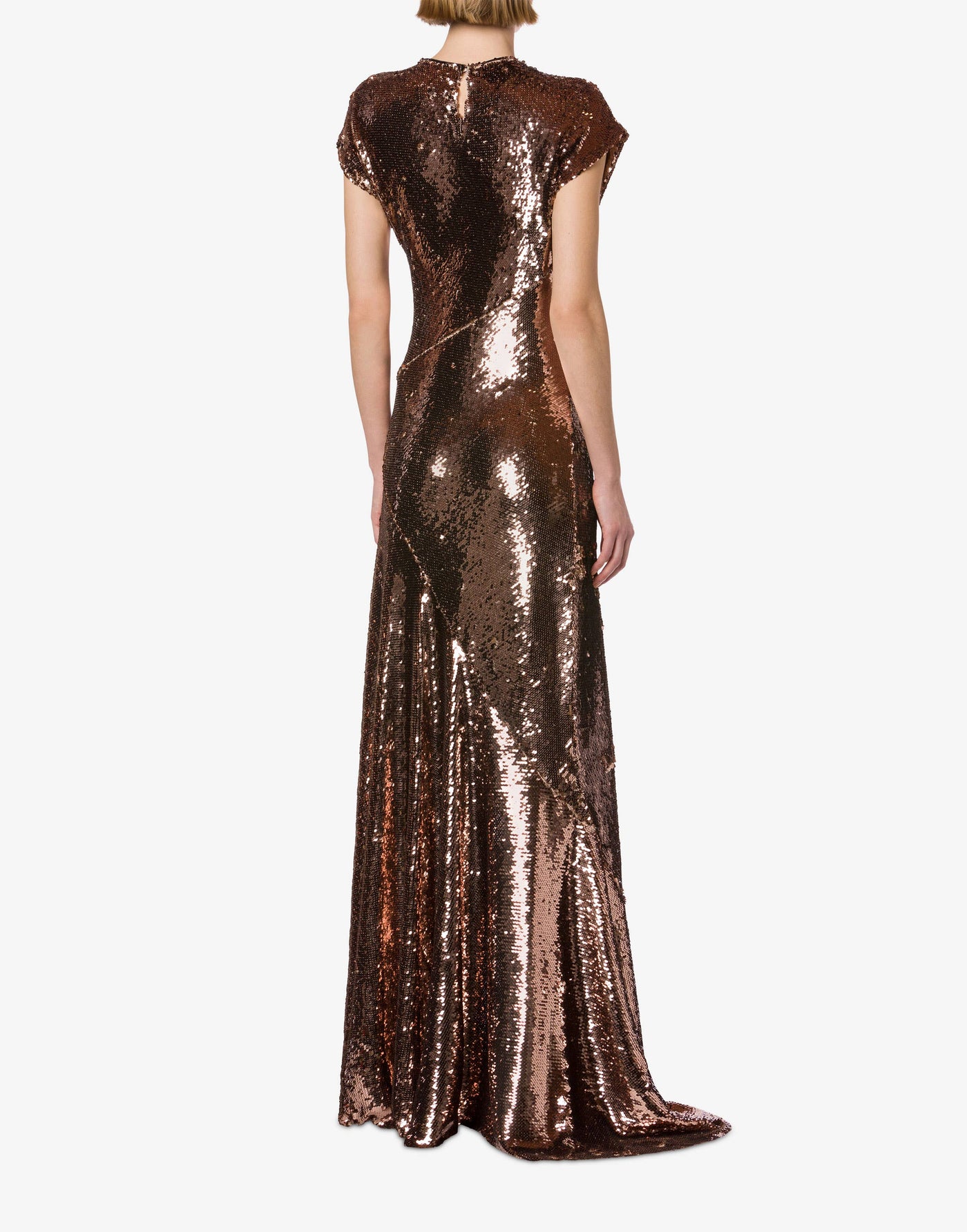 Sequin dress with slit