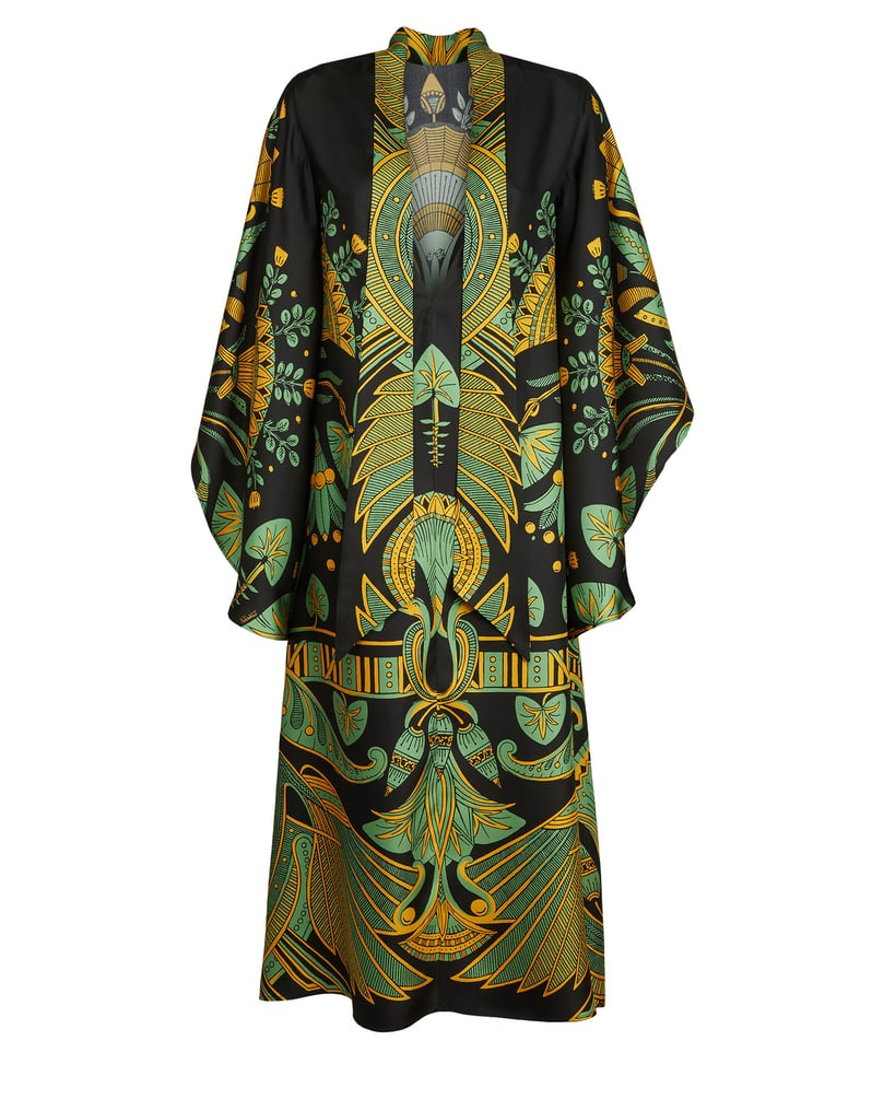 Magnifico Midi Dress The Nile Placée Black in Silk Twill
