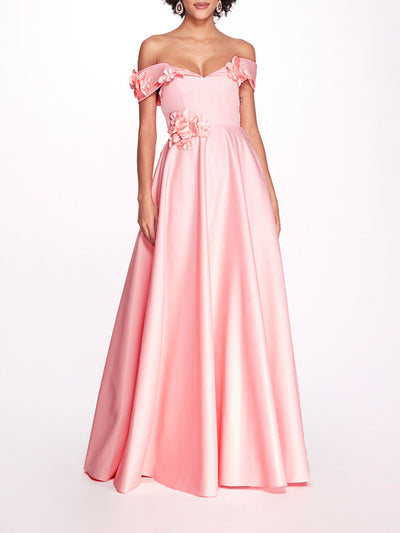 Duchess Satin Ball Gown فستان 