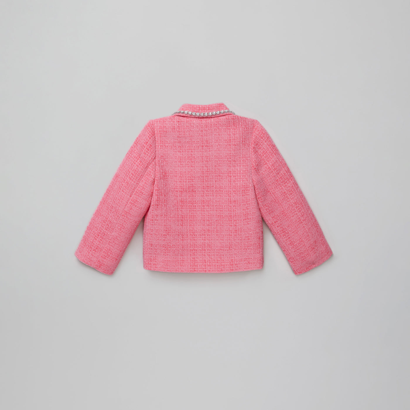 Pink Textured Woven Jacket جاكيت 
