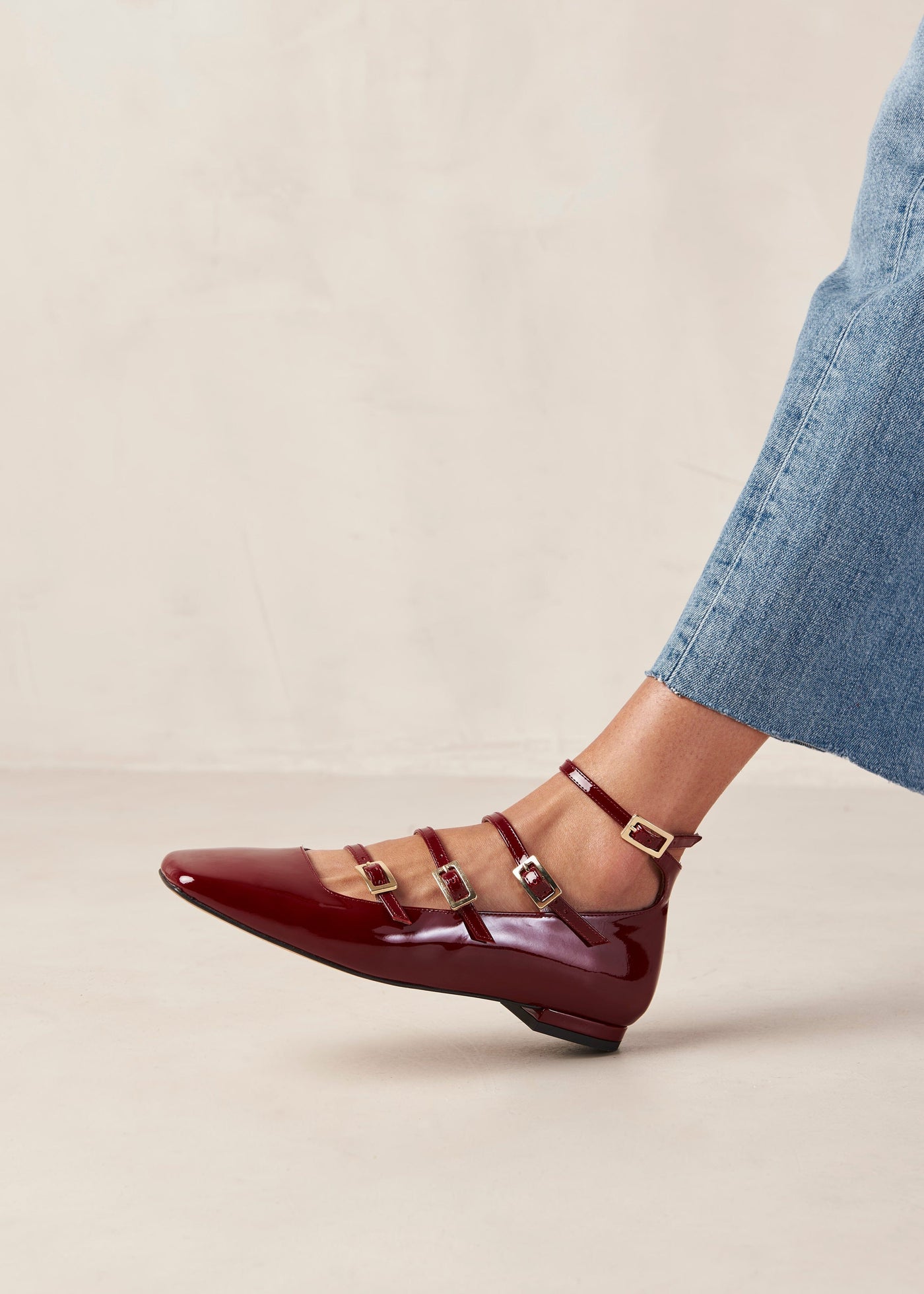 Luke - Red Patent Leather Ballet Flats