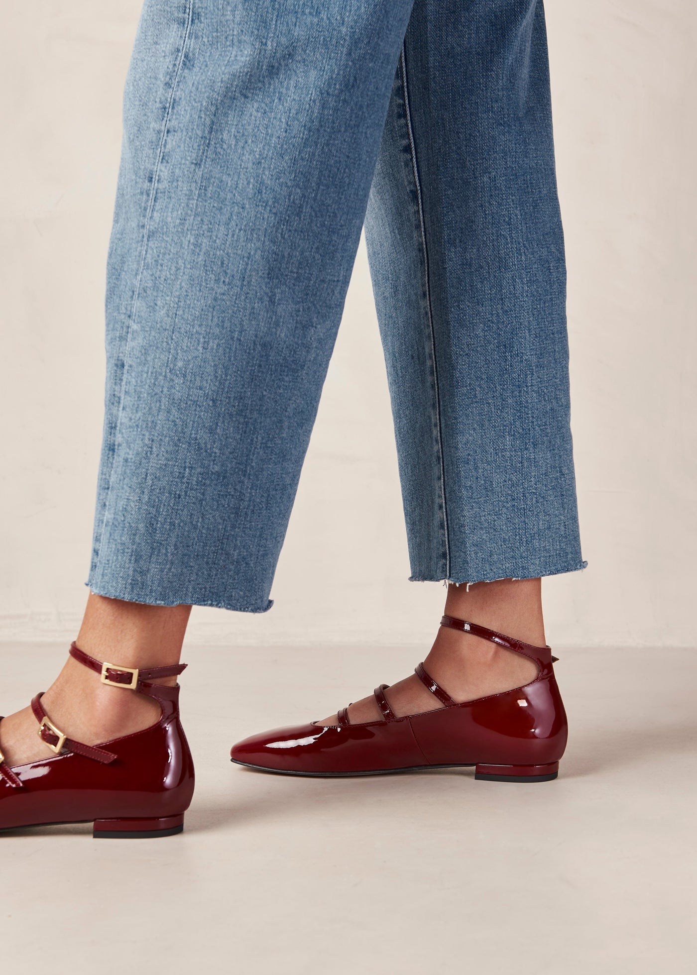 Luke - Red Patent Leather Ballet Flats