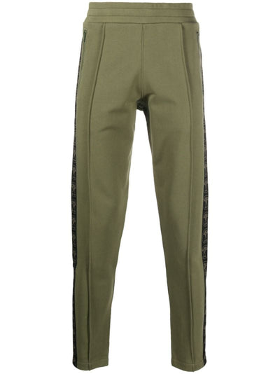 Moschino Green Logo-Print Cotton Track Pants بنطال 