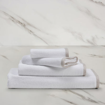 LIGHT TERRY AND LINEN CREPE - BATH TOWEL