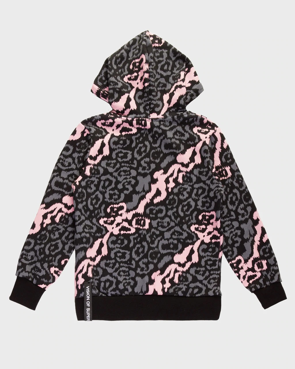 ALL OVER LEOPARD PINK HOODIE KIDS